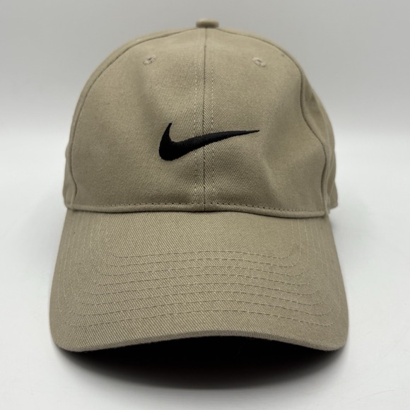 Nike Other - Nike Vintage Cap Hat Swoosh One Size Beige Strapback Y2K Tennis Golf Sports